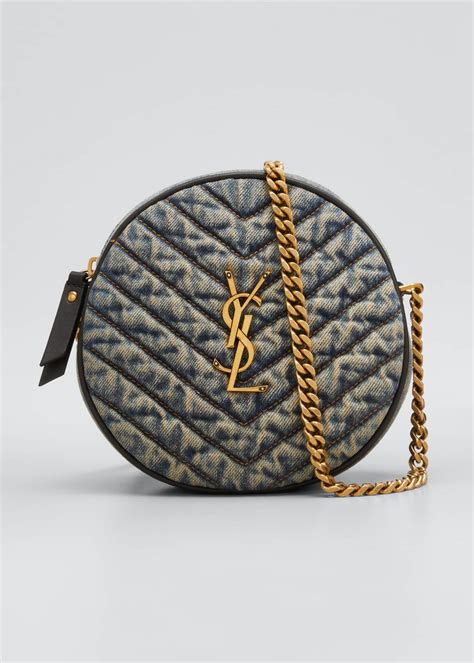 ysl denim crossbody.